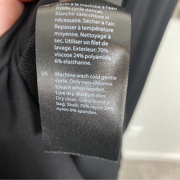 COS Women’s Black Long Sleeve Waist Wrap Midi Dress Size Large - Picture 10 of 11